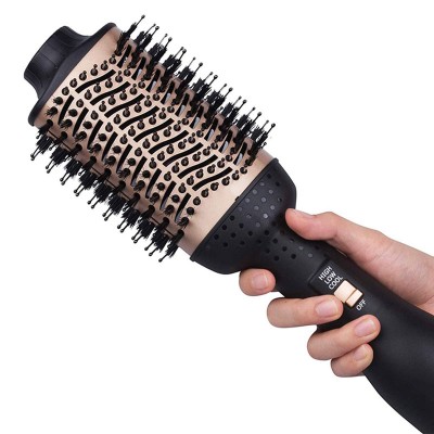 Hot Air Hair Brush Negative Ionic Hair Brush Dryer