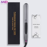 Mandi cheap price OEM color logo and package nano titanium hair straightener flat iron