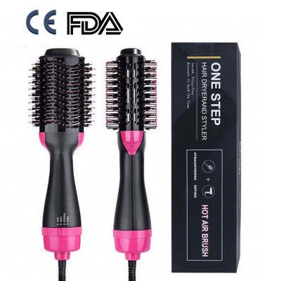 One Step Hair Dryer and Volumizer Hair Straightener Brush / Hot Air Brush Styler One Step Hair Dryer